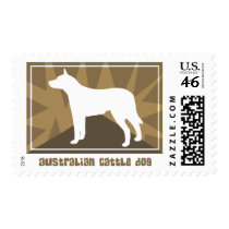 Earthy Australian Cattle Dog Postage Stamps