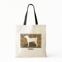 Earthy Basenji Gifts Canvas Bag