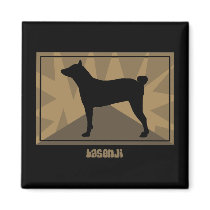 Earthy Basenji Gifts Refrigerator Magnets