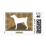 Earthy Basenji Postage Stamps