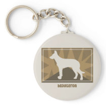 Earthy Beauceron Gifts Keychain