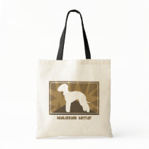 Earthy Bedlington Terrier Gifts bags
