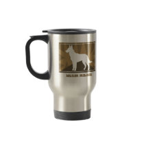 Earthy Belgian Malinois mugs by MenagerieMayhem Earthy Belgian Malinois mugs
