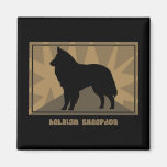 Earthy Belgian Sheepdog Gifts Fridge Magnet
