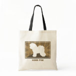 Earthy Bichon Frise Gifts Canvas Bags