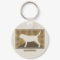 Earthy Bloodhound Gifts keychains