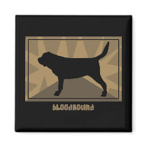 Earthy Bloodhound Gifts magnets by MenagerieMayhem Earthy Bloodhound Gifts magnets