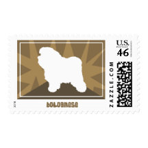 Earthy Bolognese Postage Stamps