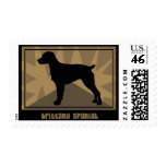 Earthy Brittany Spaniel Postage Stamps