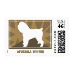 Earthy Brussels Griffon Postage Stamps