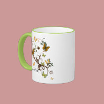 Earthy Butterflies mugs
