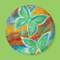 Earthy Butterflies magnets