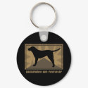 Earthy Chesapeake Bay Retriever keychains