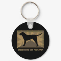 Earthy Chesapeake Bay Retriever keychains by MenagerieMayhem Earthy Chesapeake Bay Retriever keychains