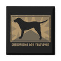 Earthy Chesapeake Bay Retriever magnets