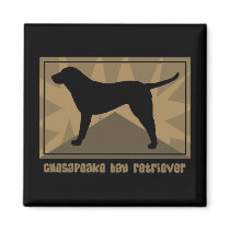 Earthy Chesapeake Bay Retriever magnets by MenagerieMayhem Earthy Chesapeake Bay Retriever magnets