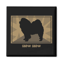 Earthy Chow Chow magnets by MenagerieMayhem Earthy Chow Chow magnets