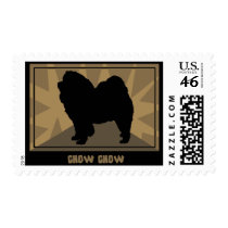 Earthy Chow Chow Postage Stamps