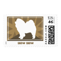 Earthy Chow Chow Postage Stamps