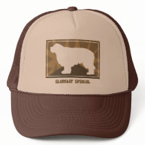 Earthy Clumber Spaniel hats by MenagerieMayhem Earthy Clumber Spaniel hats