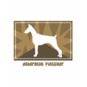 Earthy Doberman Pinscher Ladies Twofer Shirt