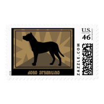 Earthy Dogo Argentino Postage Stamps