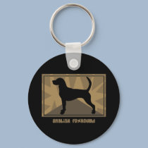 Earthy English Foxhound keychains by MenagerieMayhem Earthy English Foxhound keychains