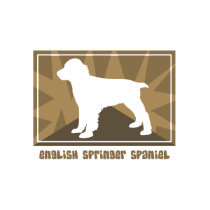 Earthy English Springer Spaniel T-Shirt by MenagerieMayhem Earthy English Springer Spaniel T-Shirt
