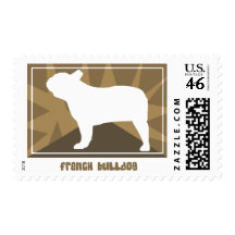 Earthy French Bulldog Postage Stamps