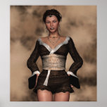 Earthy Geisha Print