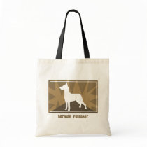 Earthy German Pinscher bags by MenagerieMayhem Earthy German Pinscher bags