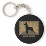 Earthy German Pinscher Key Chain