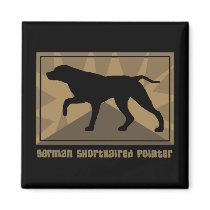 Earthy German Shorthaired Pointer magnets