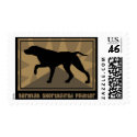 Earthy German Shorthaired Pointer Postage Stamps