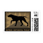 Earthy German Shorthaired Pointer Postage Stamps