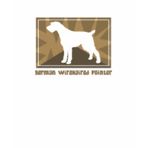 Earthy German Wirehaired Pointer t-shirts by MenagerieMayhem Earthy German Wirehaired Pointer t-shirts