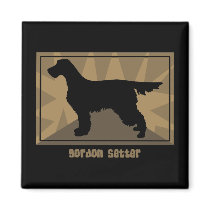 Earthy Gordon Setter magnets by MenagerieMayhem Earthy Gordon Setter magnets