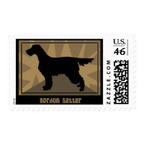Earthy Gordon Setter Postage Stamps