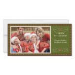 Earthy green with single photo photo cards