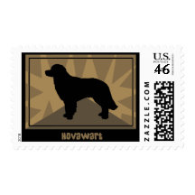 Earthy Hovawart Postage Stamps