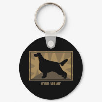 Earthy Irish Setter keychains