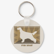 Earthy Irish Setter keychains