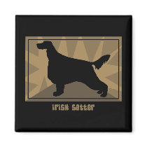 Earthy Irish Setter magnets by MenagerieMayhem Earthy Irish Setter magnets