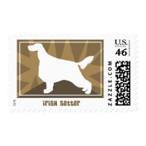 Earthy Irish Setter Postage Stamps