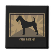 Earthy Irish Terrier Magnet by MenagerieMayhem Earthy Irish Terrier Magnet