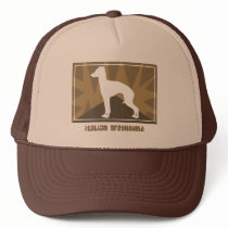 Earthy Italian Greyhound hats