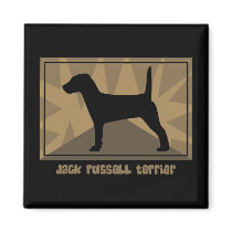 Earthy Jack Russell Terrier magnets by MenagerieMayhem Earthy Jack Russell Terrier magnets