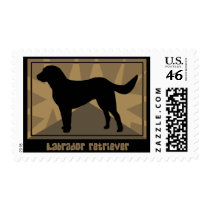 Earthy Labrador Retriever Postage Stamps