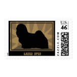 Earthy Lhasa Apso Postage Stamps