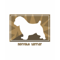 Earthy Norfolk Terrier t-shirts